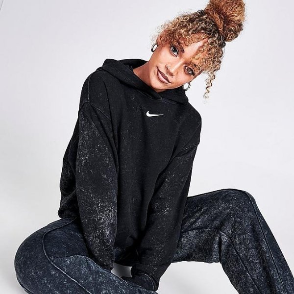 Women's Nike Sportswear Essential Collection Washed Fleece Hoodie