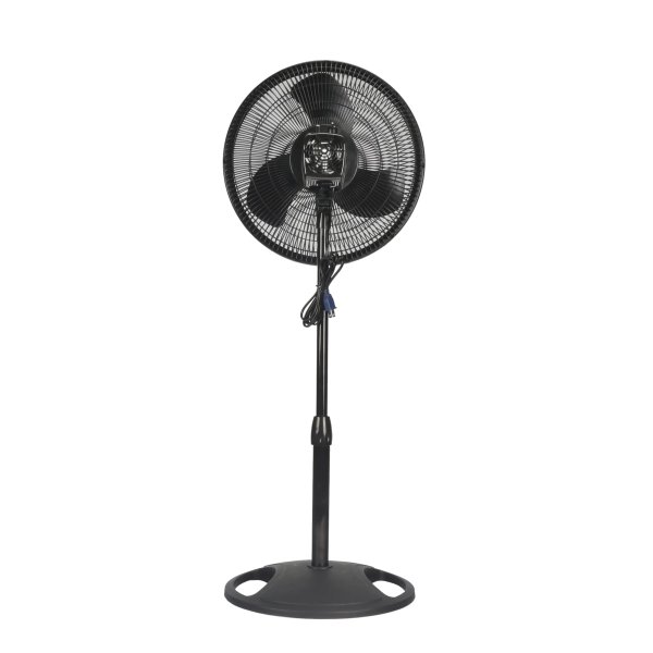 Lasko 16" Oscillating Pedestal Stand 3-Speed Fan, Model #S16500, Black