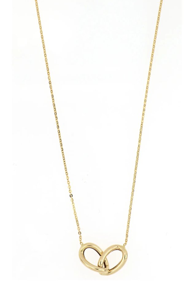 14K Yellow Gold Link Pendant Necklace