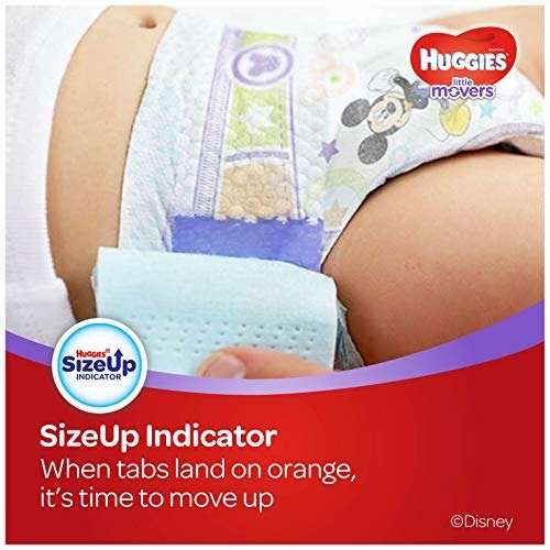 LITTLE MOVERS Active Baby Diapers, Size 4 (fits 22-37 lb.), 152 Ct, ECONOMY PLUS (Packaging May Vary)