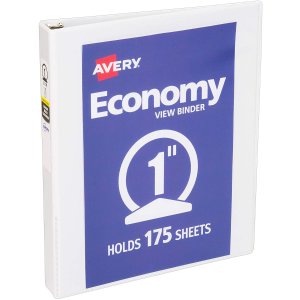 Avery 5760 Economy View Binder with 1 Inch Round Ring