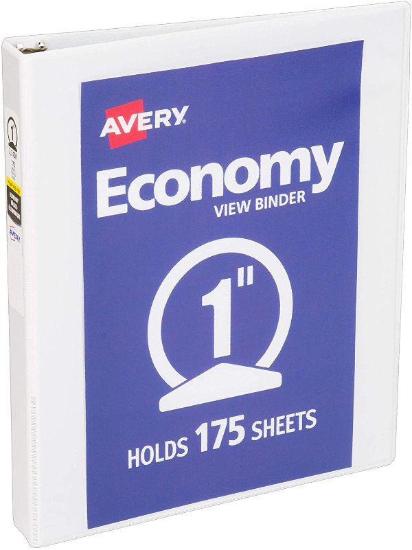 5760 Economy View Binder with 1 Inch Round Ring