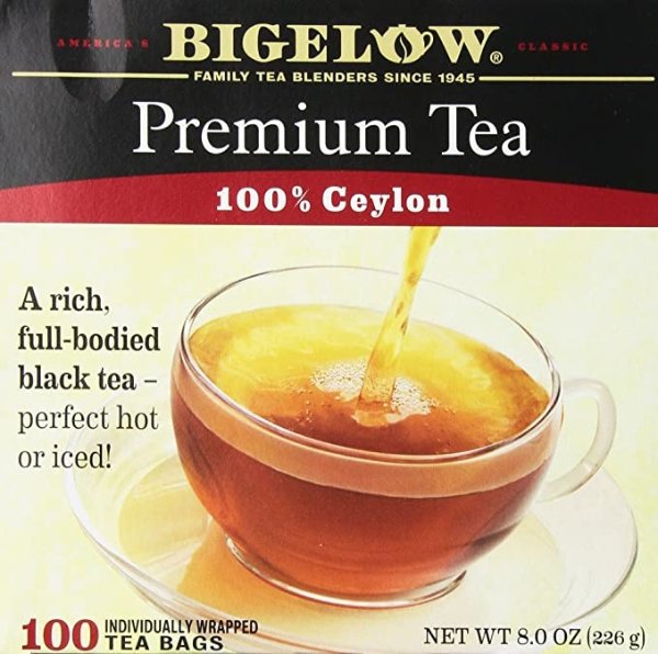 Bigelow 优质红茶 100包
