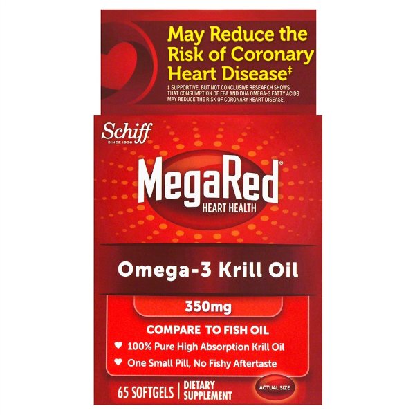 Omega 3磷虾油 胶囊 65粒 350mg