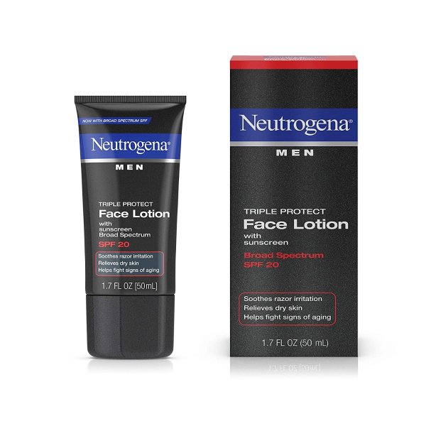 Neutrogena 面部三重保护乳液 SPF20 保湿舒缓还防晒