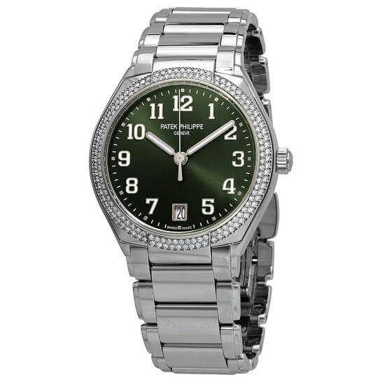 Olive Green Twenty 4 Automatic Diamond Ladies Watch 7300/1200A-011