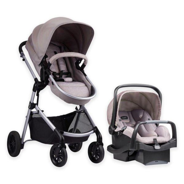 Pivot Modular Travel System with SafeMax Rear-Facing Infant Car Seat (Sandstone Beige)