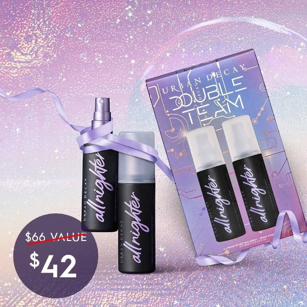 Double Team – All Nighter Setting Spray Duo