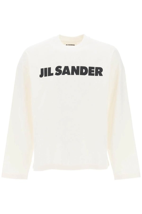 Long-sleeved T-shirt with logo Jil Sander