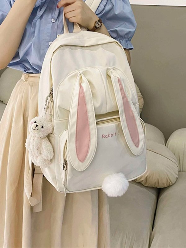 Cartoon Rabbit Ear Design Backpack