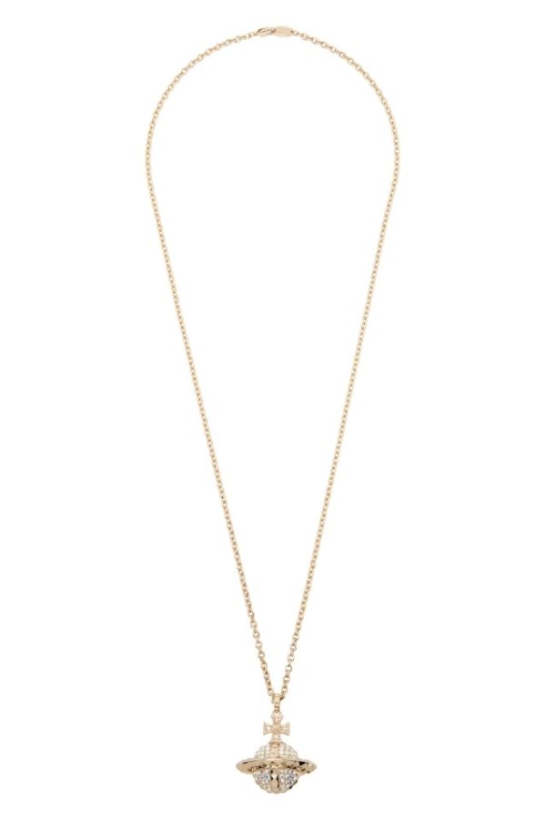 Gold Mayfair Large Orb Pendant Necklace
