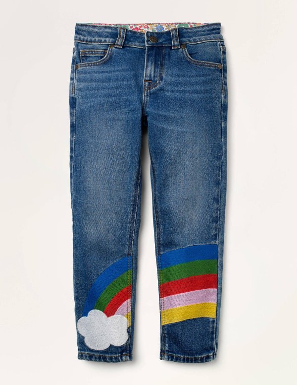 Embellished Rainbow Jeans - Rainbow Denim | Boden US