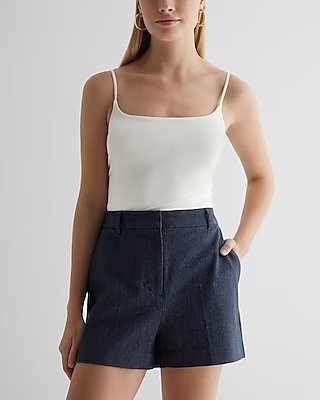 Editor Twill Super High Waisted Tailored Shorts