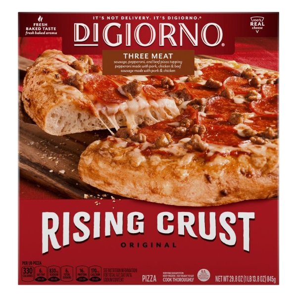 DiGiorno Three Meat Frozen Pizza with Rising Crust - 29.8oz