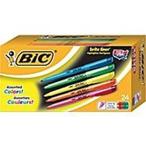 BIC 彩色荧光记号笔（24支装）