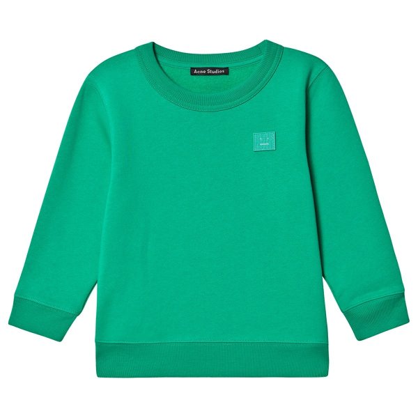 Green Crew Neck Logo Sweatshirt | AlexandAlexa