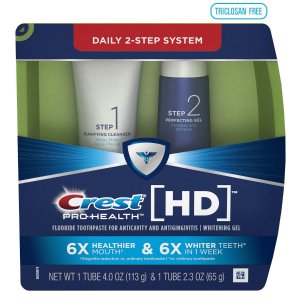 Crest Pro-Health HD Daily Two-Step Toothpaste System Tubes