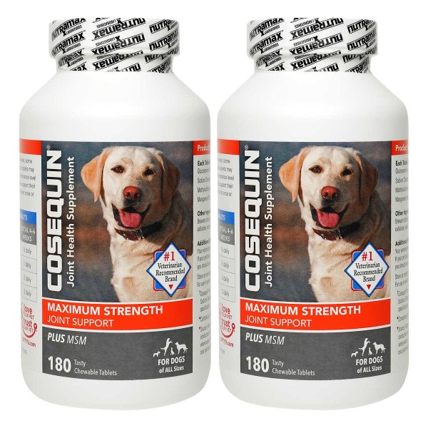 DS Plus MSM Joint Health Supplement for Dogs 180 Tablets, 2-count