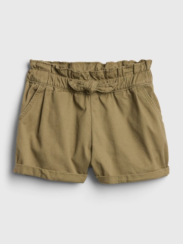 Toddler Paperbag-Waist Shorts