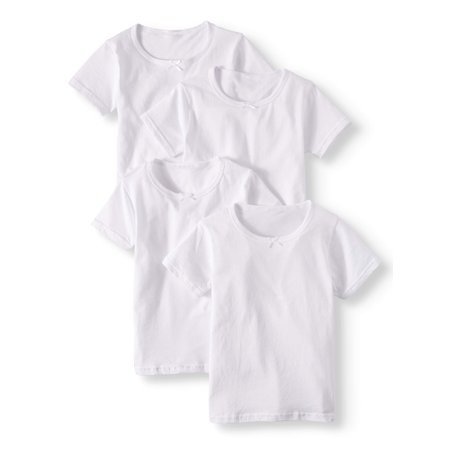 Girls' 4-Pack Cotton Tees
