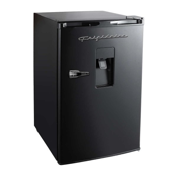 4.5 cu. Ft. Retro Compact Mini Fridge with Chrome Handles and Built-in Water Dispenser