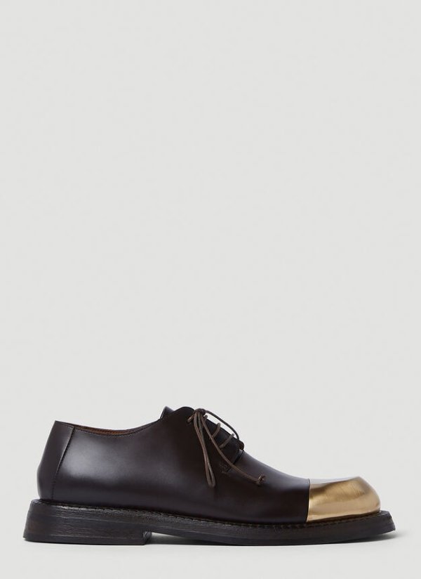 Alluce Punt Derby Shoes in Brown