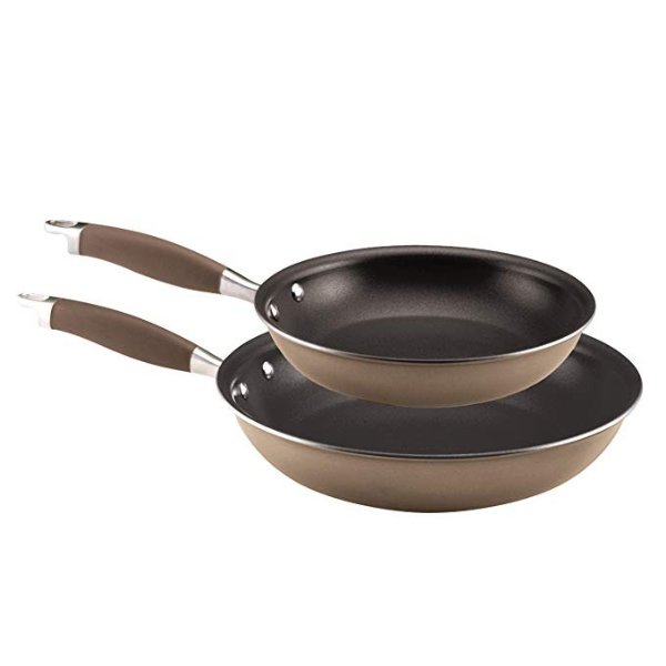 Anolon Advanced Bronze Hard Anodized Nonstick 10-Inch and 12-Inch French Skillets