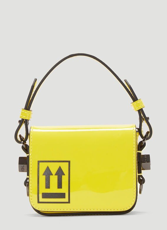 Patent Mini Bag in Yellow