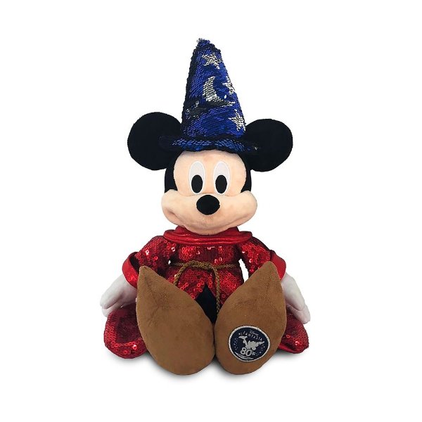 Sorcerer Mickey Mouse Sequined Plush – Fantasia 80th Anniversary – Small 15'' | shopDisney