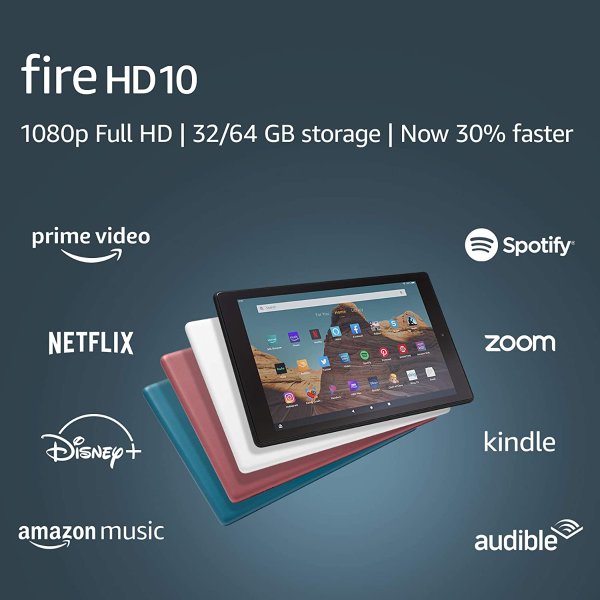 Fire HD 10 Tablet (10.1" FHD display, 32 GB)