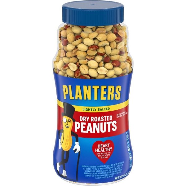 Heart Healthy Lightly Salted Dry Roasted Peanuts - 16oz