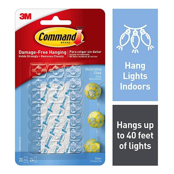 17026CLR B007RKFCFY Decorating, Clear, 20-Clip, 6-Pack, 120 Count