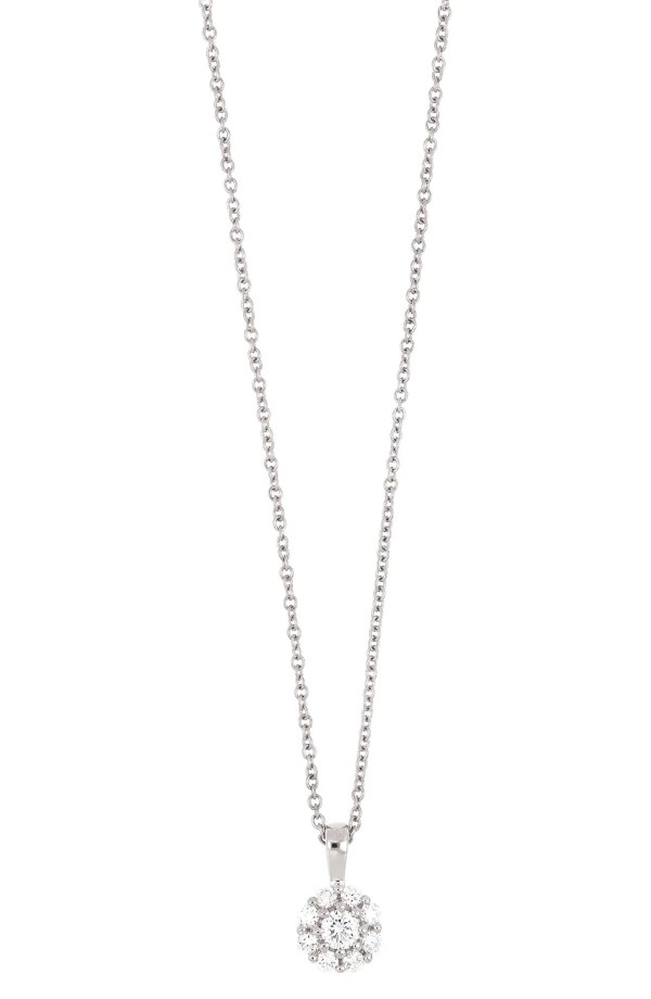 Mika 18K White Gold Diamond Pendant Necklace - 0.25 ctw