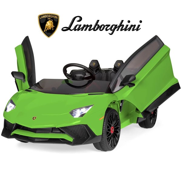 12V Kids Ride-On Lamborghini Aventador SV Sports Car Toy w/ Parent Control