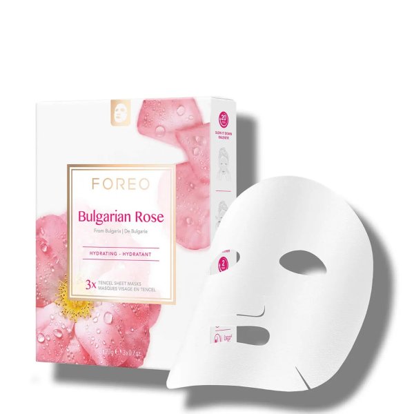 Bulgarian Rose Moisture-Boosting Sheet Face Mask (3 Pack)