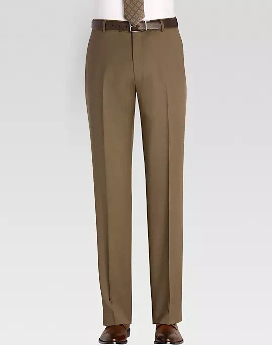 Awearness Kenneth Cole Taupe Modern Fit Pants