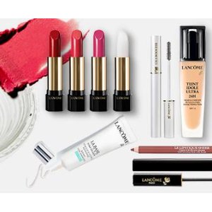 With 3 Beauty Items Purchase For Your Face, Lip, or Eyes @ Lancome