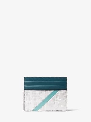 Cooper Logo and Embossed Faux Leather Tall Card Case