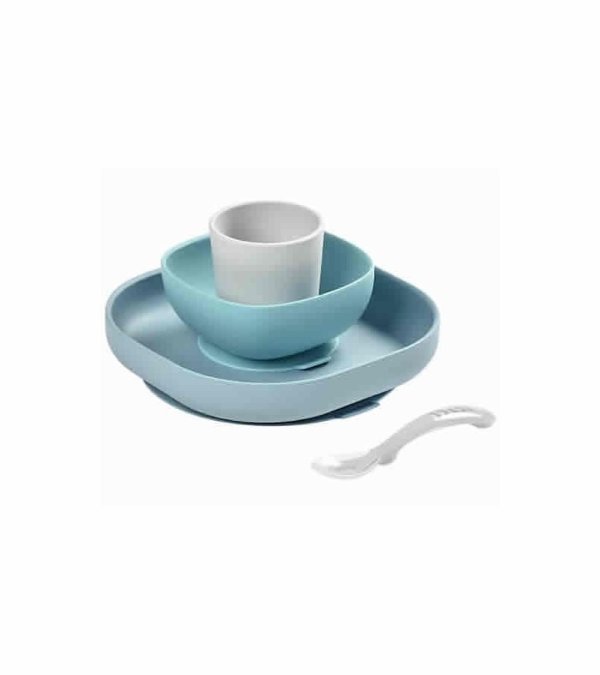Silicone Suction Meal Set - Rain