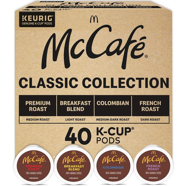 Classic Collection, Single-Serve Coffee Keurig K-Cup Pods, Classic Collection Variety Pack, 40 Count