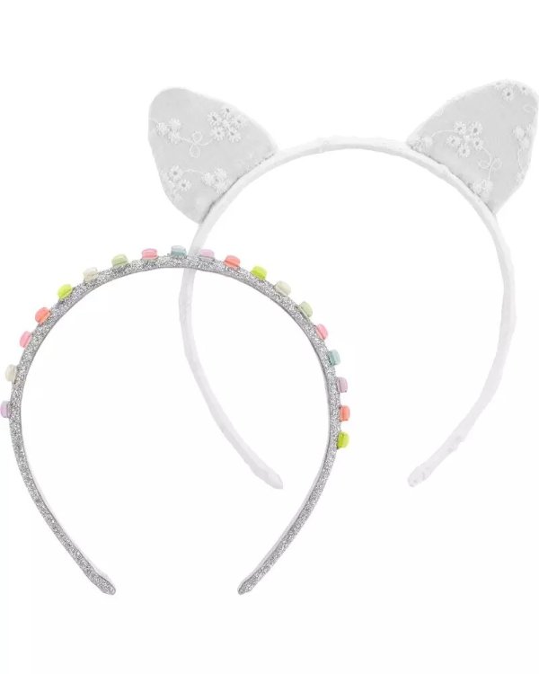 2-Pack Cat Ear Headband