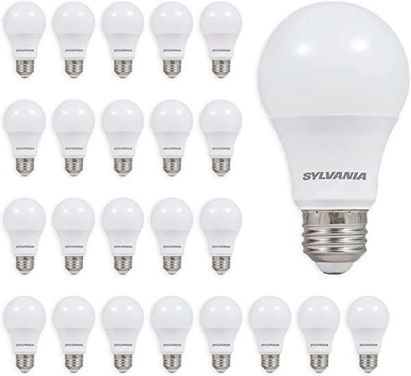 General Lighting 74765 A19 Efficient 8.5W Soft White 2700K 60W Equivalent A29 LED Light Bulb (24 Pack), 24 Count