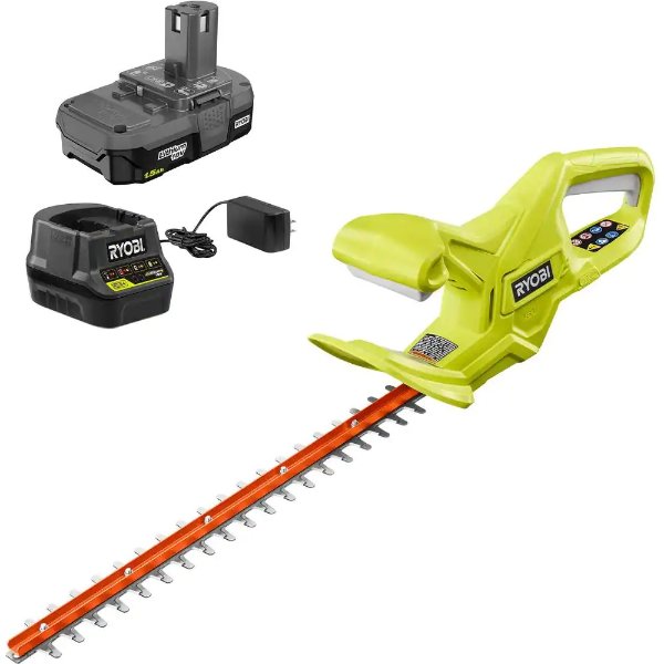 ONE+ 18V 18 in. Cordless Battery Hedge Trimmer with 1.5 Ah Battery and Charger