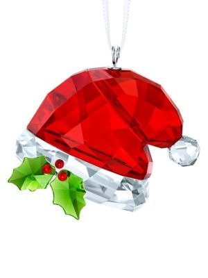 Santa's Hat Crystal Ornament