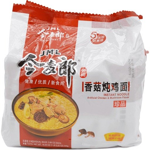 Jingmailang Instant Noodle Artificial Chicken And Mushroom Flavor 5 Pk 