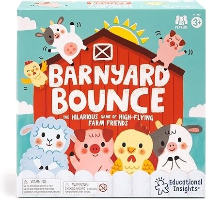 Barnyard Bounce Game, Preschool Memory & Matching Game, Boys & Girls Ages 3+