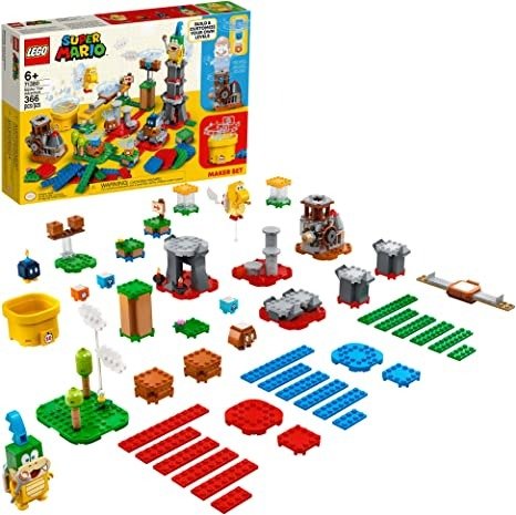 Super Mario Master Your Adventure Maker Set 71380 Building Kit; Collectible Gift Toy Playset for Creative Kids, New 2021 (366 Pieces)