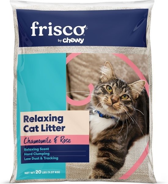Frisco Relaxing Chamomile & Rose Scented Clumping Clay Cat Litter