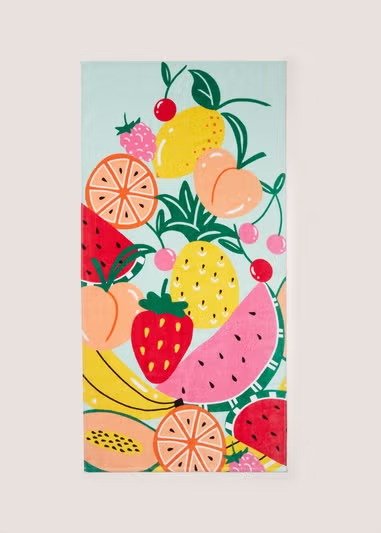 水果印花沙滩巾