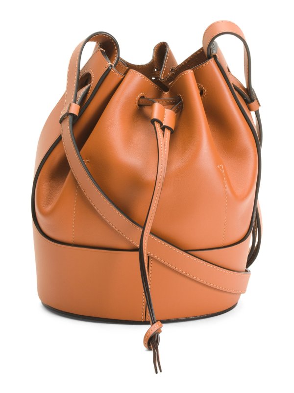 Made In Spain Calfskin Leather Small Balloon Hobo